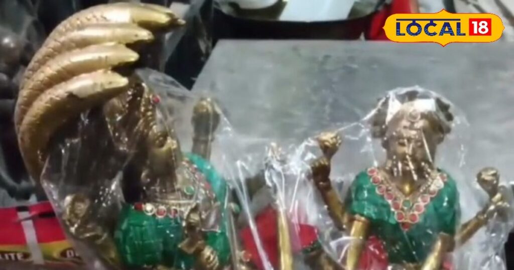 Colored idol of Lord Lakshmi Narayan prepared in Moradabad, huge demand is coming. – News18 हिंदी