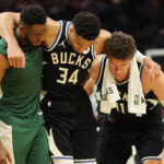 Bucks star Giannis Antetokounmpo leaves win over Celtics early due to awkward, non-contact leg injury