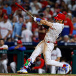 Suarez fantastic, Harper turns it on late, Phillies play great D to win series