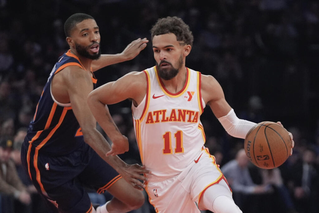 NBA Cup: Trae Young trolls Knicks with logo dice roll as Hawks storm for comeback win into semifinals