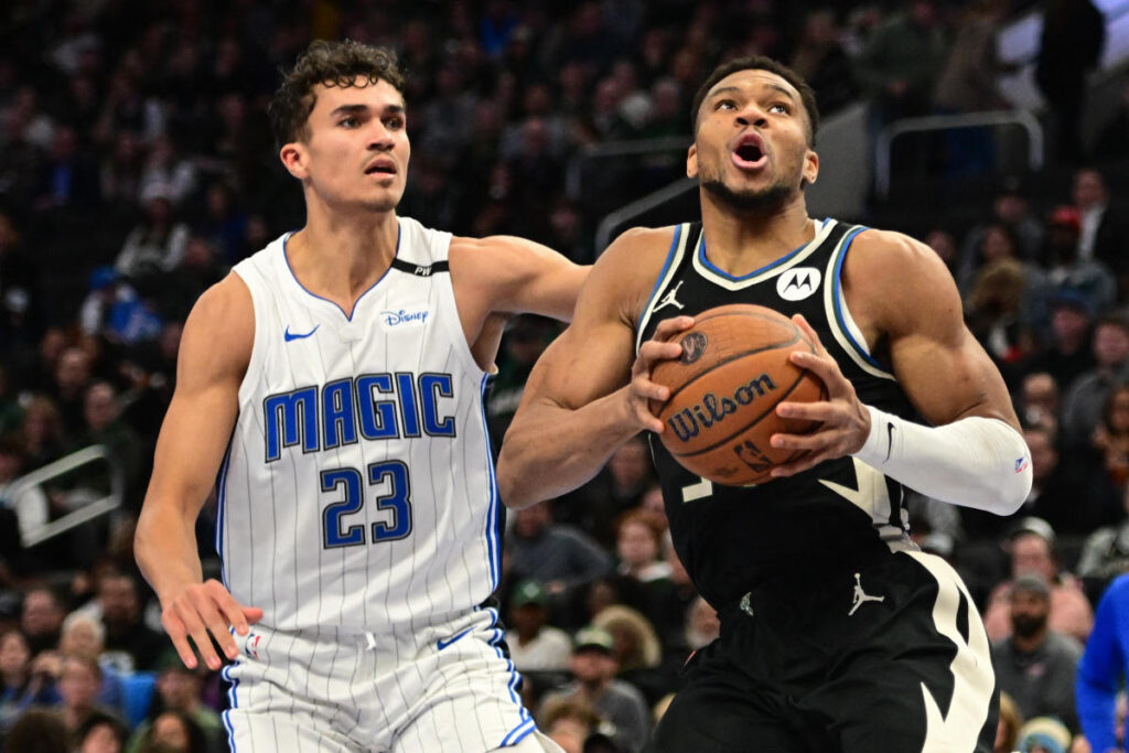 NBA Cup: Giannis Antetokounmpo, Damian Lillard lead Bucks in thriller past shorthanded Magic to semifinals