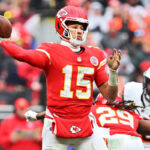 Chiefs QB Patrick Mahomes a full participant at practice after ankle sprain ahead of game vs. Texans