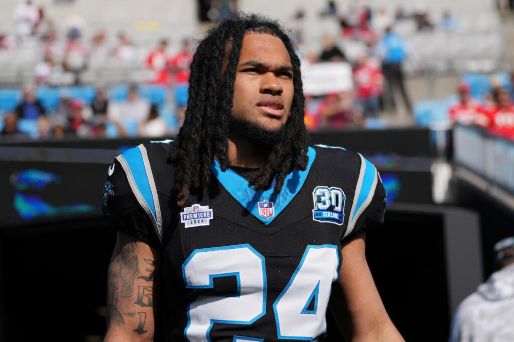 Panthers rookie RB Jonathon Brooks carted off with non-contact knee injury weeks after return from torn ACL