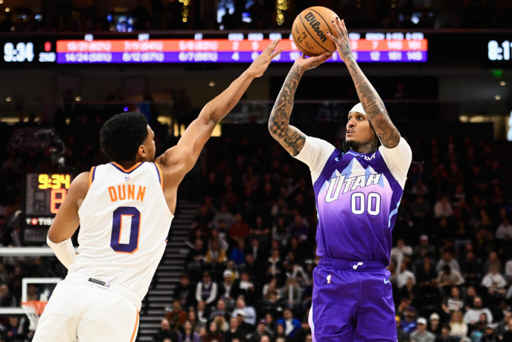 Suns, Jazz tie NBA record by combining for 44 made 3-pointers