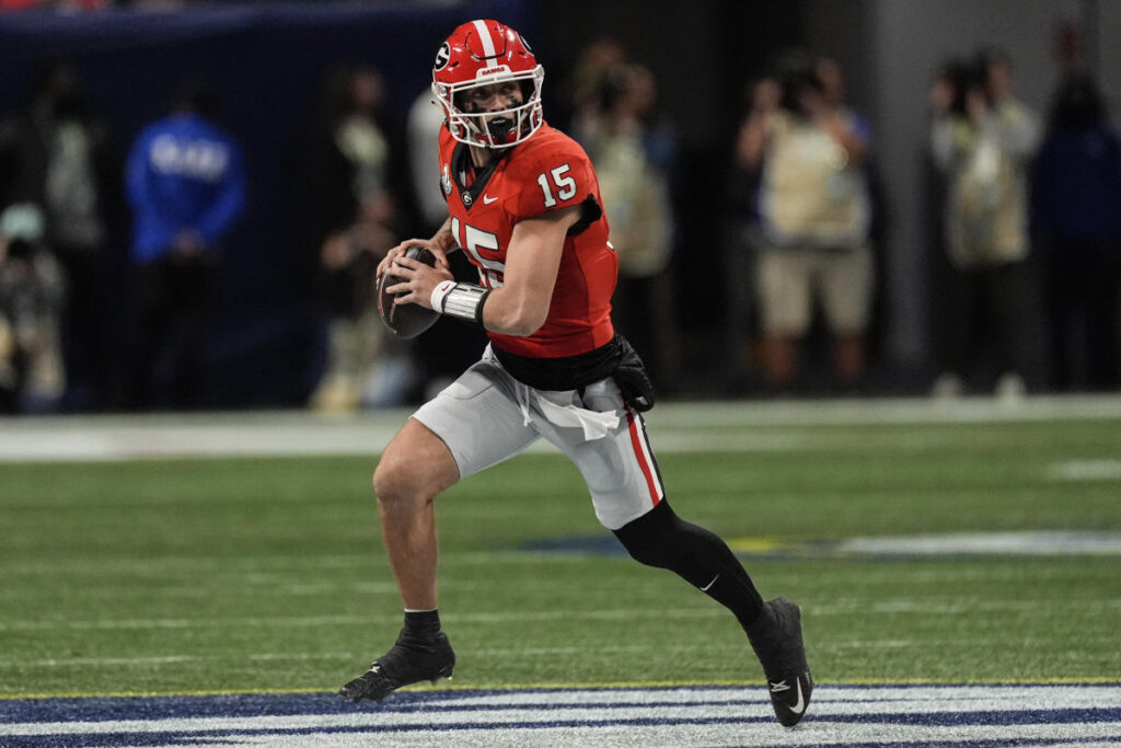 Georgia QB Carson Beck suffered elbow injury in SEC title, timeline questionable for Sugar Bowl