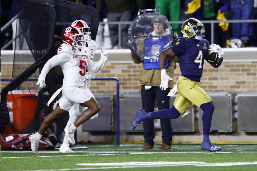 Notre Dame dominates Indiana In College Football Playoff opener to set up Sugar Bowl matchup vs. Georgia