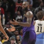 LeBron James misses shot at final buzzer in Lakers’ wild overtime loss to Hawks