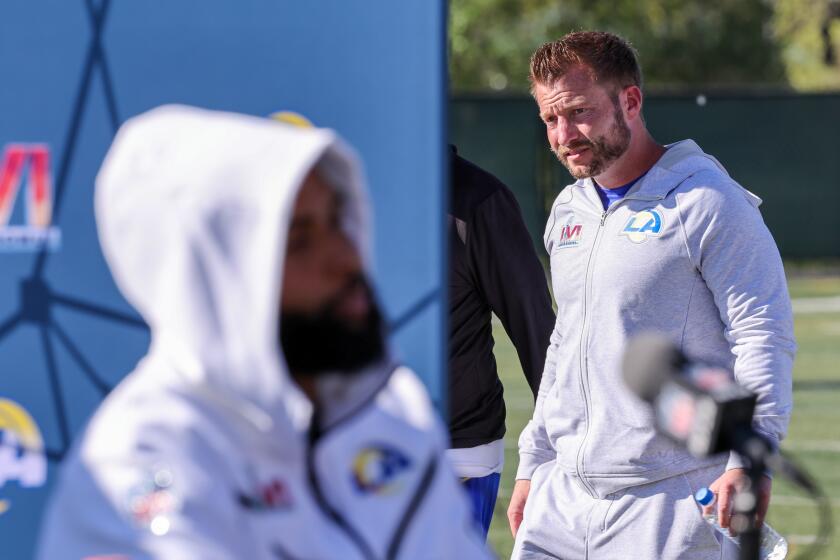 Rams coach Sean McVay still has love for Odell Beckham Jr., released by Dolphins