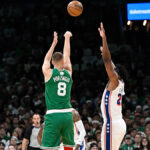 Porzingis leaves Celtics’ loss to Sixers early with left ankle soreness