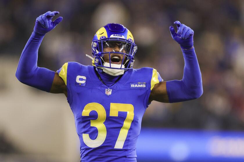 A secret to Quentin Lake’s Rams success? Having his All-Pro dad as a role model