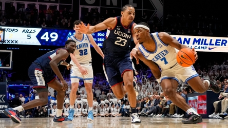 No. 19 UConn falls short in 76-72 loss to Xavier