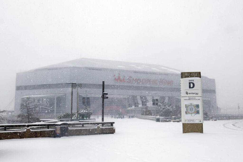 Bucks-Pelicans postponed, LSU-South Carolina women’s game moved to Friday due to Winter Storm Enzo