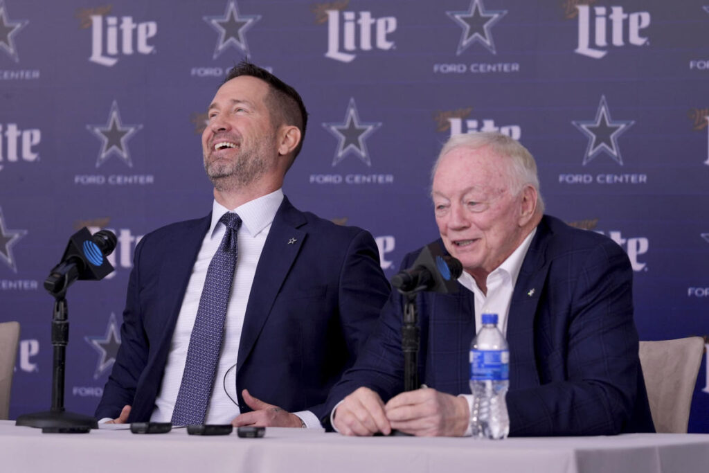 Cowboys’ introduction of Brian Schottenheimer turned into the Jerry Jones show, like so much else in Dallas