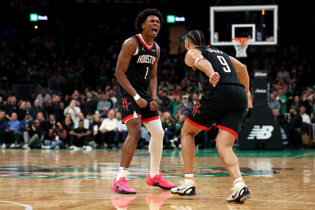 Red-hot Rockets sink Celtics with in Boston with buzzer-beater from Amen Thompson