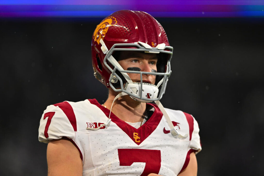 Ex-USC QB Miller Moss rips outlet for misrepresenting post-wildfire footage of strangers playing basketball at family’s home