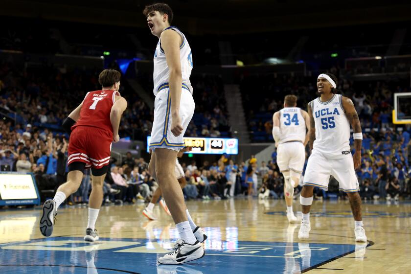 Aday Mara makes his presence felt in UCLA’s upset win over Wisconsin