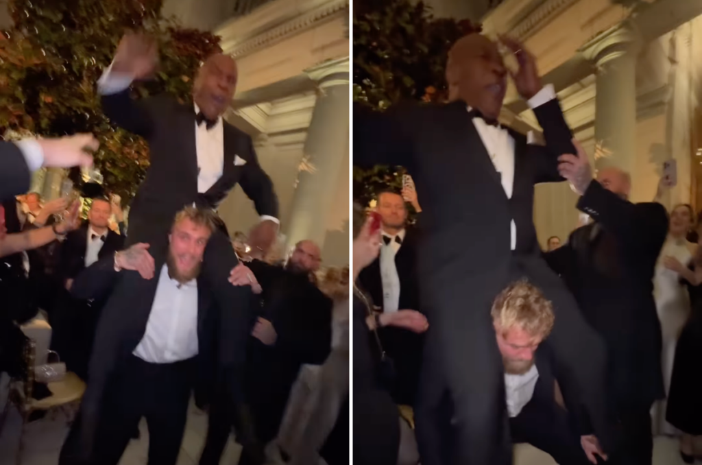 ‘Best friends’ Jake Paul and Mike Tyson called out over wild inaugural ball scenes