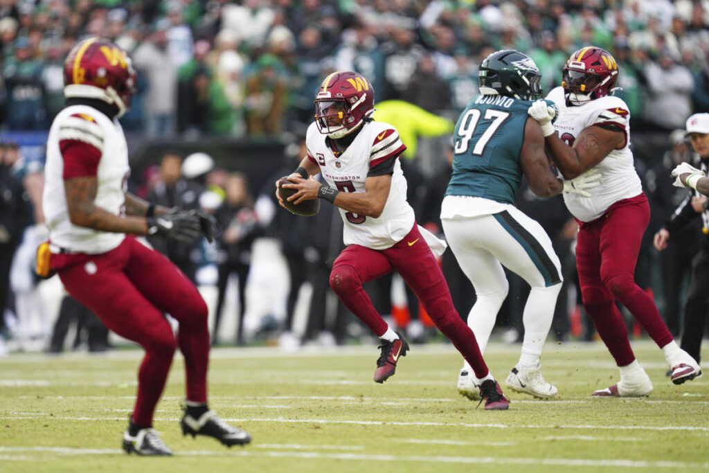 NFC championship: Commanders surprise Eagles with fake punt for third 4th-down conversion of the day