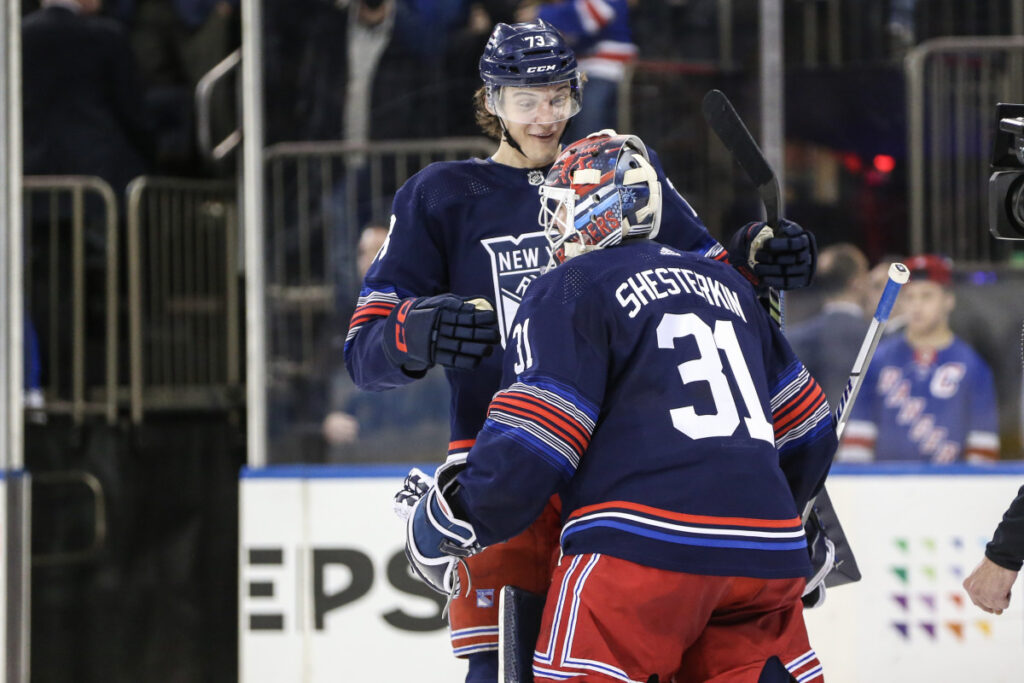 Matt Rempe Serving As Igor Shesterkin’s Body Guard On The Ice