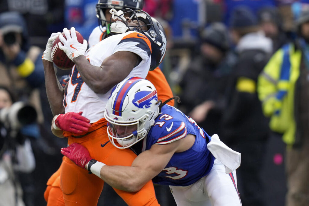 Broncos-Bills: Marvin Mims gets leveled, then draws costly penalty after being taunted by Bills special teamer