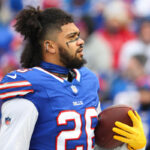 Bills-Broncos: Was RB Ty Johnson out of bounds on a key fourth-down TD catch?