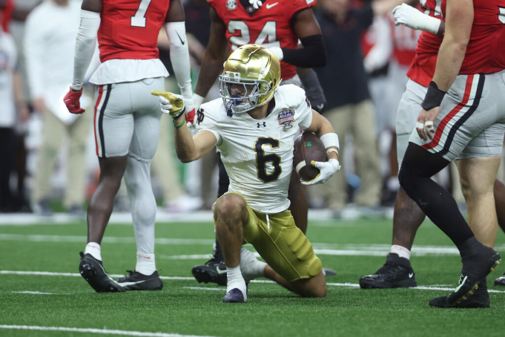 College Football Playoff: Notre Dame gets marquee Sugar Bowl win over Georgia to advance to CFP semifinals