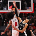 Bulls’ Coby White puts Victor Wembanyama on a poster with dagger dunk over 7-4 Spurs phenom