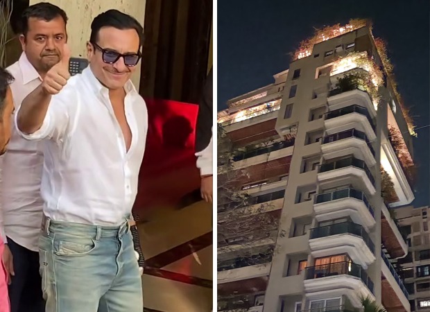 Saif Ali Khan’s house lights up in celebration as he returns home after stabbing incident : Bollywood News