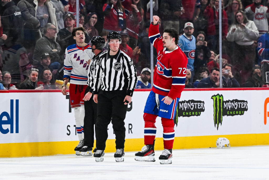 Rempe And Xhekaj Feature In Heavy-Weight Tilt During Rangers Vs. Canadiens