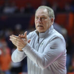 Michigan State coach Tom Izzo breaks Bob Knight’s Big Ten wins record with victory over Illinois