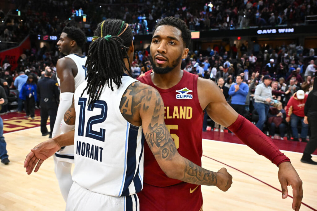 Donovan Mitchell’s 33 points lead Cavaliers past Grizzlies in matchup of top NBA contenders