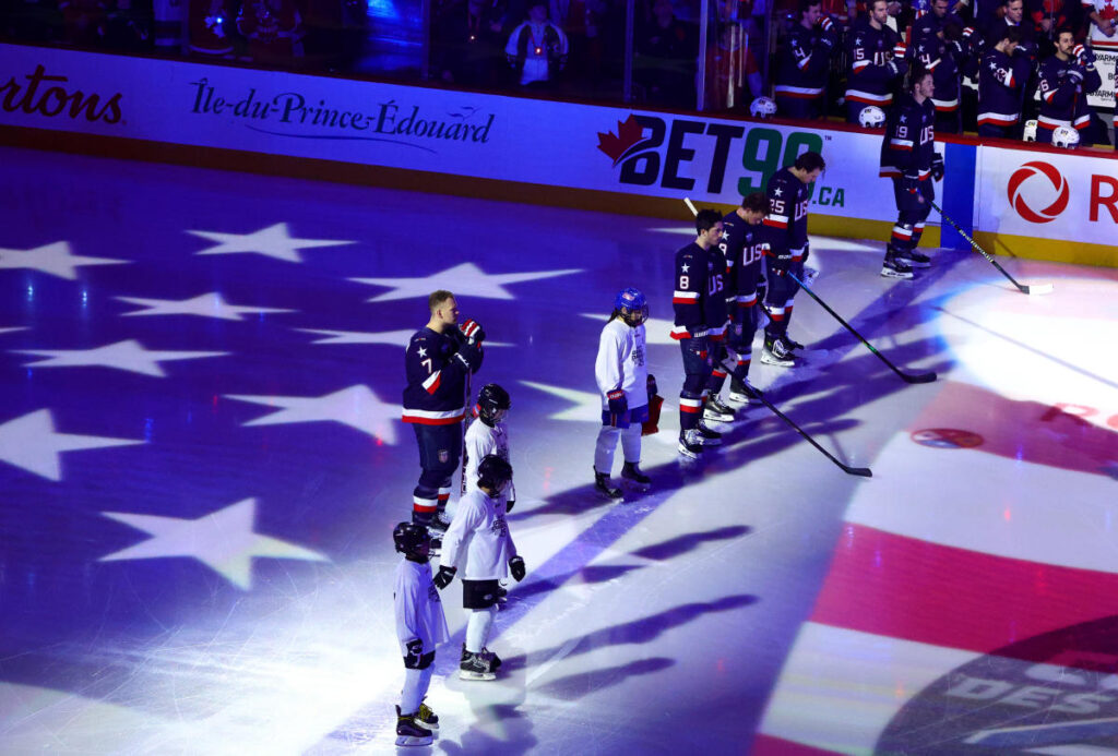 Fans boo U.S. national anthem ahead of Team USA vs. Team Canada in 4 Nations Face-Off