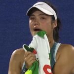 Emma Raducanu breaks down in tears and hides behind umpire’s chair during defeat at Dubai Open