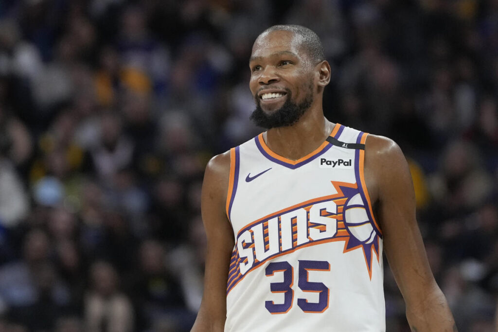 Kevin Durant says it’s ‘all love’ with Gary Payton after exchanging trash talk at Suns-Warriors