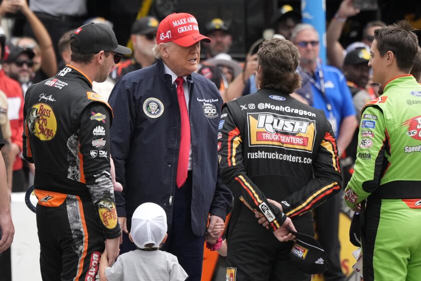 Drivers embrace attention boost they get from President Trump visiting Daytona 500