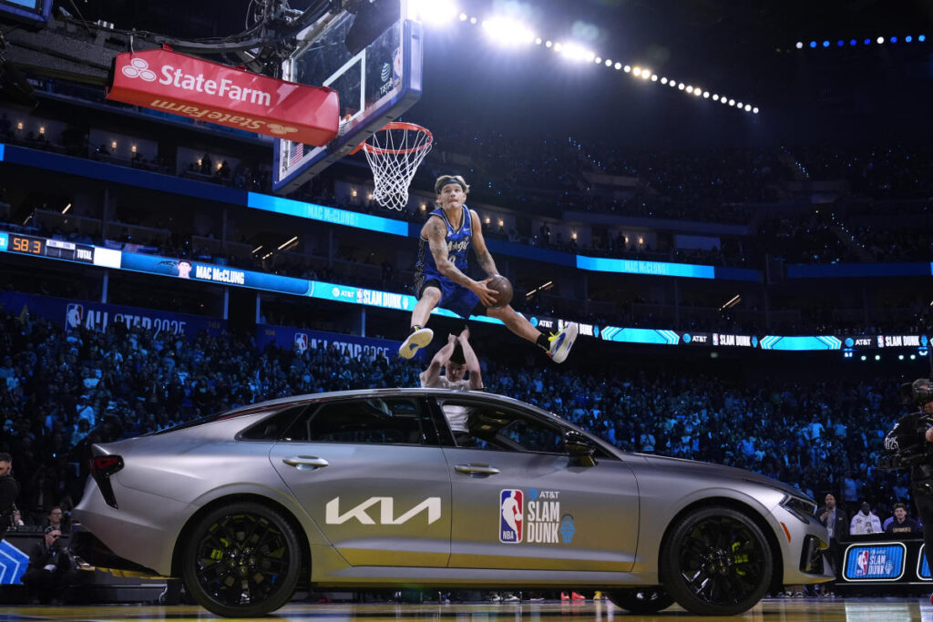 NBA All-Star Saturday: Mac McClung thrills in dunk contest 3-peat with perfect night, dunk over car; Tyler Herro wins 3-point contest