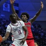 No. 19 UConn gives away double-digit lead in 68-62 loss to No. 12 St. John’s