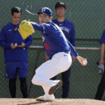 Roki Sasaki’s first live batting practice draws a crowd at Dodgers camp: ‘Everybody’s excited to watch it’