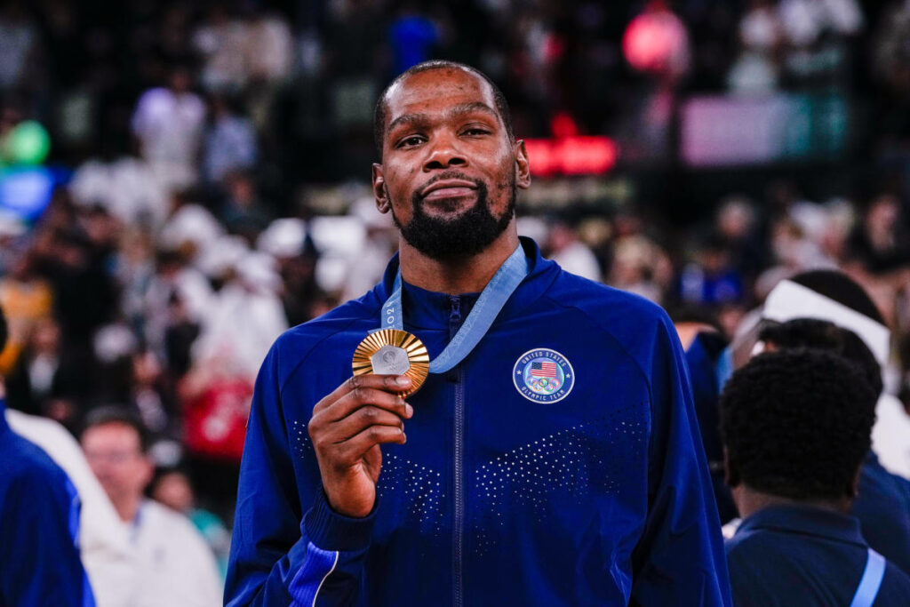 Kevin Durant breaks down in tears when talking about his love for basketball and Olympic competition