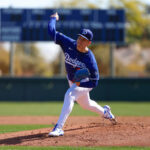 Dodgers pitcher Bobby Miller hit in head by 106 mph line drive in spring training game vs. Cubs