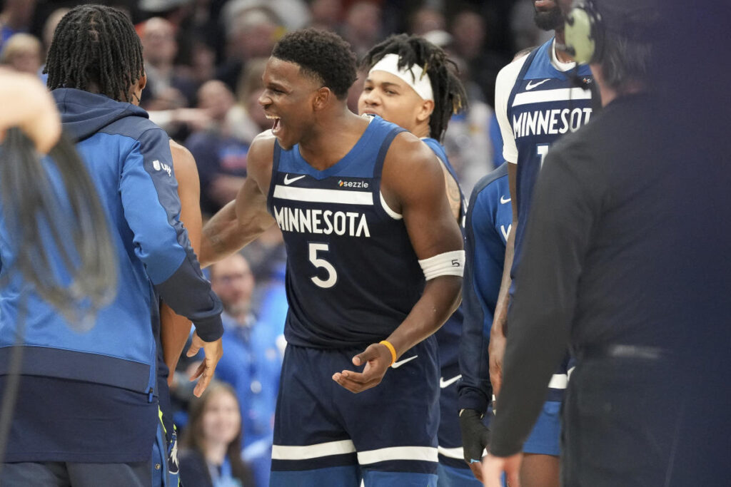 Timberwolves’ Anthony Edwards stuffs Shai Gilgeous-Alexander to complete 24-point comeback, stun Thunder in OT