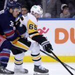 Rangers squander two separate leads in 3-2 loss to Penguins