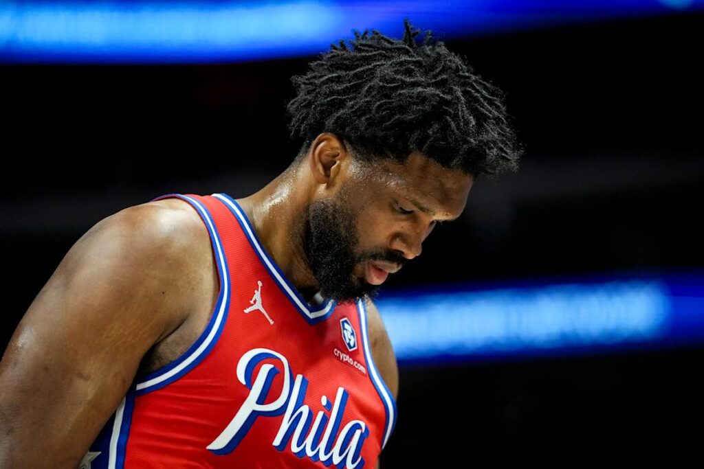 76ers’ Joel Embiid shut down for remainder of 2024-25 season due to injured left knee