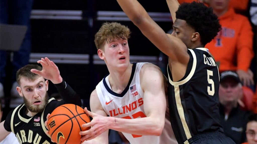 Jakucionis’ 3-pointer completes Illinois’ rally for 88-80 win over No. 18 Purdue