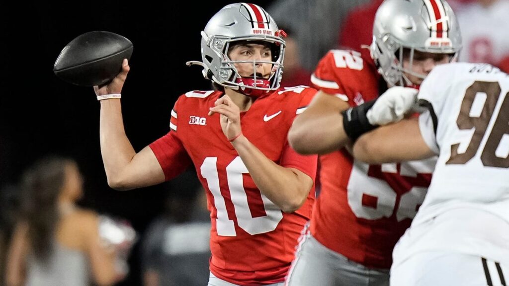 Ohio State football projected 2025 depth chart on offense pre-spring