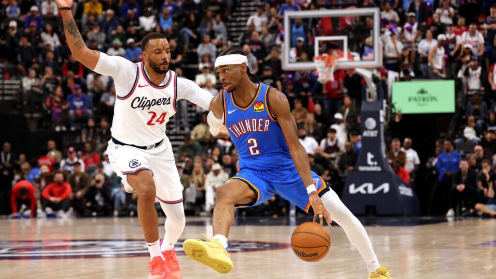 Short-handed Thunder shut down Clippers in 103-101 win