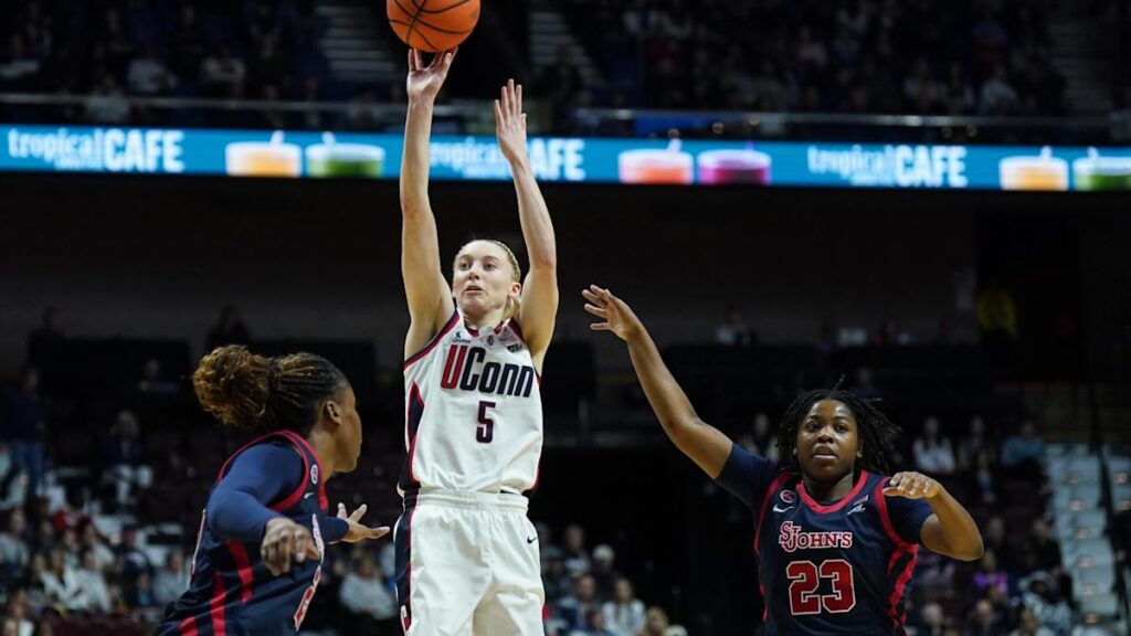 Paige Bueckers scores 20 points, No. 3 UConn rolls into Big East semis with win over St. John’s