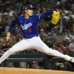 Dodgers’ Roki Sasaki offers glimpse of tantalizing potential in anticipated spring training debut