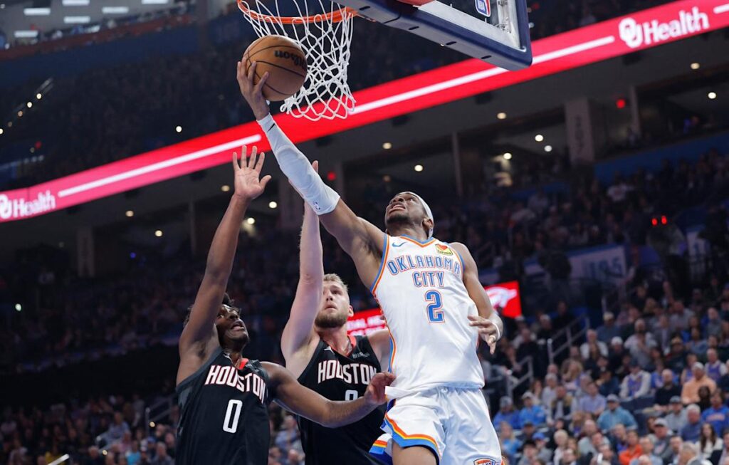 Shai Gilgeous-Alexander secures 4th 50-point game of season in Thunder win over Rockets