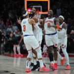 Mikal Bridges drills perfect buzzer-beater to lift Knicks past Trail Blazers in OT